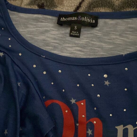 Blue 'Oh My Stars' Tops - Picture 2 of 6